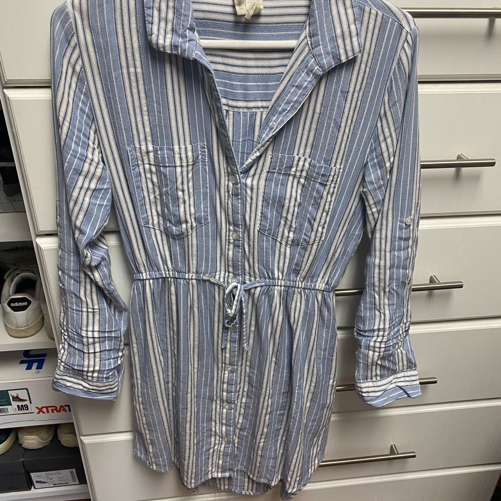 Summer mini dress 100% cotton size M - Picture 3 of 4